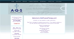 Desktop Screenshot of agsphysicaltherapy.com